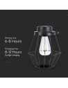 V-TAC LED Соларна Лампа с Дръжка - 23386 - 4