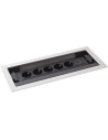 Legrand Мебелна кутия с 5х Шуко и USB тип A+C, кабел 2m, 393x171mm, цвят МЕТАЛ, Incara Flip-Up  - 654856 - 5