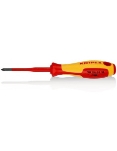 Knipex Отвертка PH 1 Slim, VDE 1000V жълто-червена ръкохватка 187мм, - K982401SL - Цена | LEDs4economy