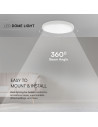 V-TAC 24W LED Плафон SAMSUNG Чип 4000 Кръг Бяла Рамка IP44 - 76191-24 - 6