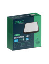 V-TAC 24W LED Плафон SAMSUNG Чип 3000 Квадрат Черна Рамка IP44 - 76451-24 - 3