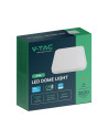 V-TAC 24W LED Плафон SAMSUNG Чип 3000 Квадрат Бяла Рамка IP44 - 76271-24 - 6