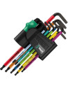 Wera Комплект изолирани шестограми TX BO, 9х (9…27), в щипка, 967 SPKL L-key Multicolour 1 блистер - W073599 - Цена | LEDs4econo