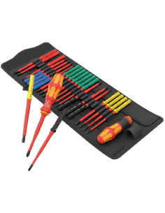 Wera Комплект отвертки, 2x ръкохватки и 24х изолирани остриета, Big Pack 1 Kraftform Kompakt VDE 1000V - W006617 - Цена | LEDs4e