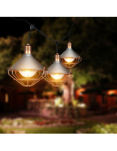 V-TAC Поредица Лампи 6 х Е27 IP65 Ф250 Розово Злато - 8975 - Цена | LEDs4economy 2