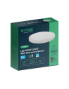 V-TAC 36W LED Плафон Сензор SAMSUNG Чип 4000 Кръг Бяла Рамка IP44 - 76651-24 - 4