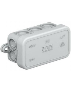 OBO Разклонителна кутия открит монтаж 80х43х34mm, A6 IP55, сива - O2000001 - Цена | LEDs4economy
