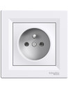 SE Контакт френски стандарт 16A моноблок цвят Бял Asfora - EPH2800121 - Цена | LEDs4economy