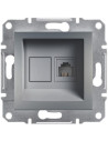 SE Розетка RJ11 цвят Стомана Asfora - EPH4100162 - Цена | LEDs4economy