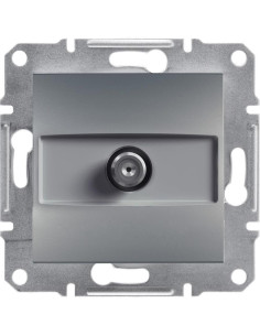 SE Розетка F конектор 1dB цвят Стомана Asfora - EPH3700162 - Цена | LEDs4economy