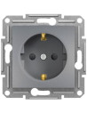 SE Контакт ШУКО 16A с детска защита цвят Стомана Asfora - EPH2900262 - Цена | LEDs4economy