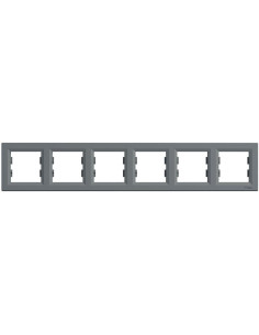 SE Рамка 6х цвят Стомана Asfora - EPH5800662 - Цена | LEDs4economy