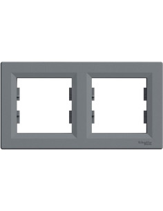 SE Рамка 2х цвят Стомана Asfora - EPH5800262 - Цена | LEDs4economy