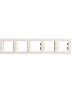 SE Рамка 5х цвят Крем Asfora - EPH5800523 - Цена | LEDs4economy