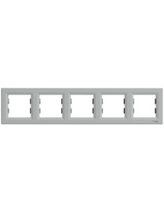 SE Рамка 5х цвят Алуминий Asfora - EPH5800561 - Цена | LEDs4economy