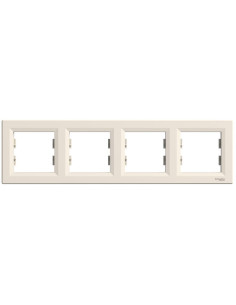 SE Рамка 4х цвят Крем Asfora - EPH5800423 - Цена | LEDs4economy