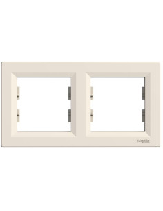 SE Рамка 2х цвят Крем Asfora - EPH5800223 - Цена | LEDs4economy