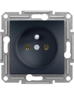 SE Контакт френски стандарт 16A цвят Антрацит Asfora - EPH2800171 - Цена | LEDs4economy