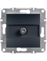 SE Розетка F конектор 1dB цвят Антрацит Asfora - EPH3700171 - Цена | LEDs4economy