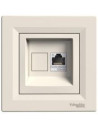 SE Розетка RJ45 UTP cat.6 моноблок цвят Крем Asfora - EPH4700123 - Цена | LEDs4economy