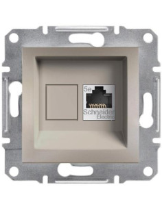 SE Розетка RJ45 UTP cat.5е цвят Бронз Asfora - EPH4300169 - Цена | LEDs4economy