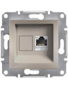 SE Розетка RJ45 UTP cat.5е цвят Бронз Asfora - EPH4300169 - Цена | LEDs4economy