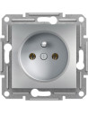 SE Контакт френски стандарт 16A цвят Алуминий Asfora - EPH2800161 - Цена | LEDs4economy