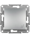 SE Бутон със символ "звънец" цвят Алуминий Asfora - EPH0800161 - Цена | LEDs4economy