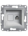 SE Розетка RJ11 цвят Алуминий Asfora - EPH4100161 - Цена | LEDs4economy