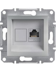 SE Розетка RJ45 UTP cat.6 цвят Алуминий Asfora - EPH4700161 - Цена | LEDs4economy