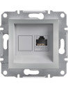 SE Розетка RJ45 UTP cat.6 цвят Алуминий Asfora - EPH4700161 - Цена | LEDs4economy