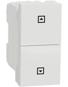 SE Бутон за щори 1 мод. цвят Бял Unica - NU310718SC - Цена | LEDs4economy