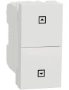 SE Бутон за щори 1 мод. цвят Бял Unica - NU310718SC - Цена | LEDs4economy