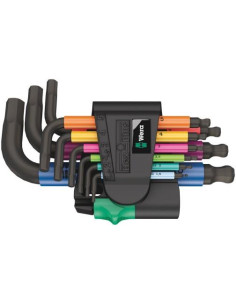 Wera Комплект изолирани шестограми TX, 9х (8…40), в щипка, 967 SPKL L-key Multicolour 1 - W024179 - Цена | LEDs4economy
