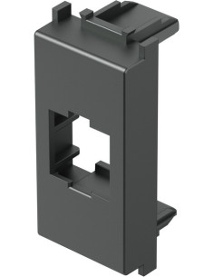 TEM Лицев панел RJ45 Keystone 1M, цвят Антрацит, Modul - KM50AT - Цена | LEDs4economy