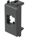 TEM Лицев панел RJ45 Keystone 1M, цвят Антрацит, Modul - KM50AT - Цена | LEDs4economy