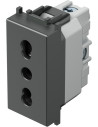 TEM Контакт италиански стандарт 2P+E 16A 1M, цвят Антрацит, Modul - VM30AT - Цена | LEDs4economy
