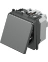 TEM Контакт шуко 2P+E 16A 2M с капаче, цвят Антрацит, Modul - VM11AA - Цена | LEDs4economy