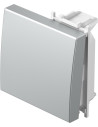 TEM Лицев панел ключ/бутон 2М, цвят Сребро мат, Modul - TM12ES - Цена | LEDs4economy