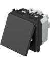 TEM Контакт шуко 2P+E 16A 2M с капаче, цвят Черен мат, Modul - VM11BB - Цена | LEDs4economy