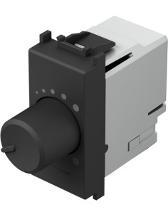 TEM Димер ротативен R0-60W LED0-60VA 1M, цвят Черен мат, Modul - EM13SB - Цена | LEDs4economy