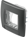 TEM Рамка 2M IP44 за контакти, цвят Антрацит, Modul - CM23AT - Цена | LEDs4economy