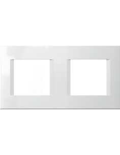 TEM Рамка 2+2M, цвят Бял гланц, Modul - OL24PW - Цена | LEDs4economy