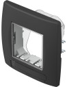 TEM Рамка 2M IP44 за контакти, цвят Черен мат, Modul - CM23SB - Цена | LEDs4economy