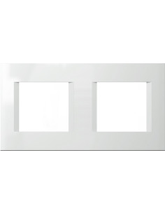 TEM Рамка 2+2M, цвят Бял мат, Modul - OL24MW - Цена | LEDs4economy