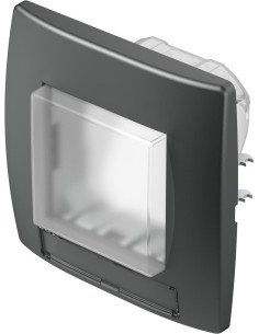 TEM Рамка 2M IP44 за ключове, цвят Антрацит, Modul - CM22AT - Цена | LEDs4economy