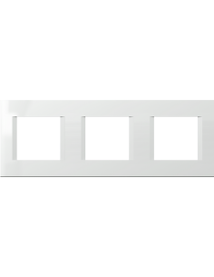 TEM Рамка 2+2+2M, цвят Бял гланц, Modul - OL26PW - Цена | LEDs4economy