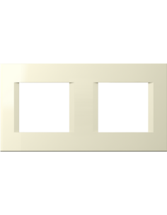 TEM Рамка 2+2M, цвят Крем гланц, Modul - OL24IW - Цена | LEDs4economy