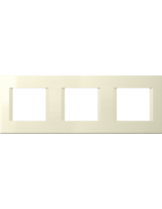 TEM Рамка 2+2+2M, цвят Крем гланц, Modul - OL26IW - Цена | LEDs4economy