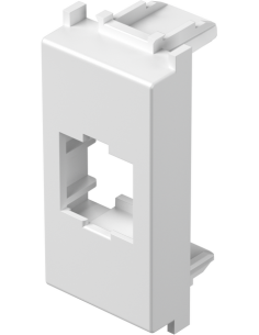 TEM Лицев панел RJ45 Keystone 1M, цвят Бял мат, Modul - KM50MW - Цена | LEDs4economy